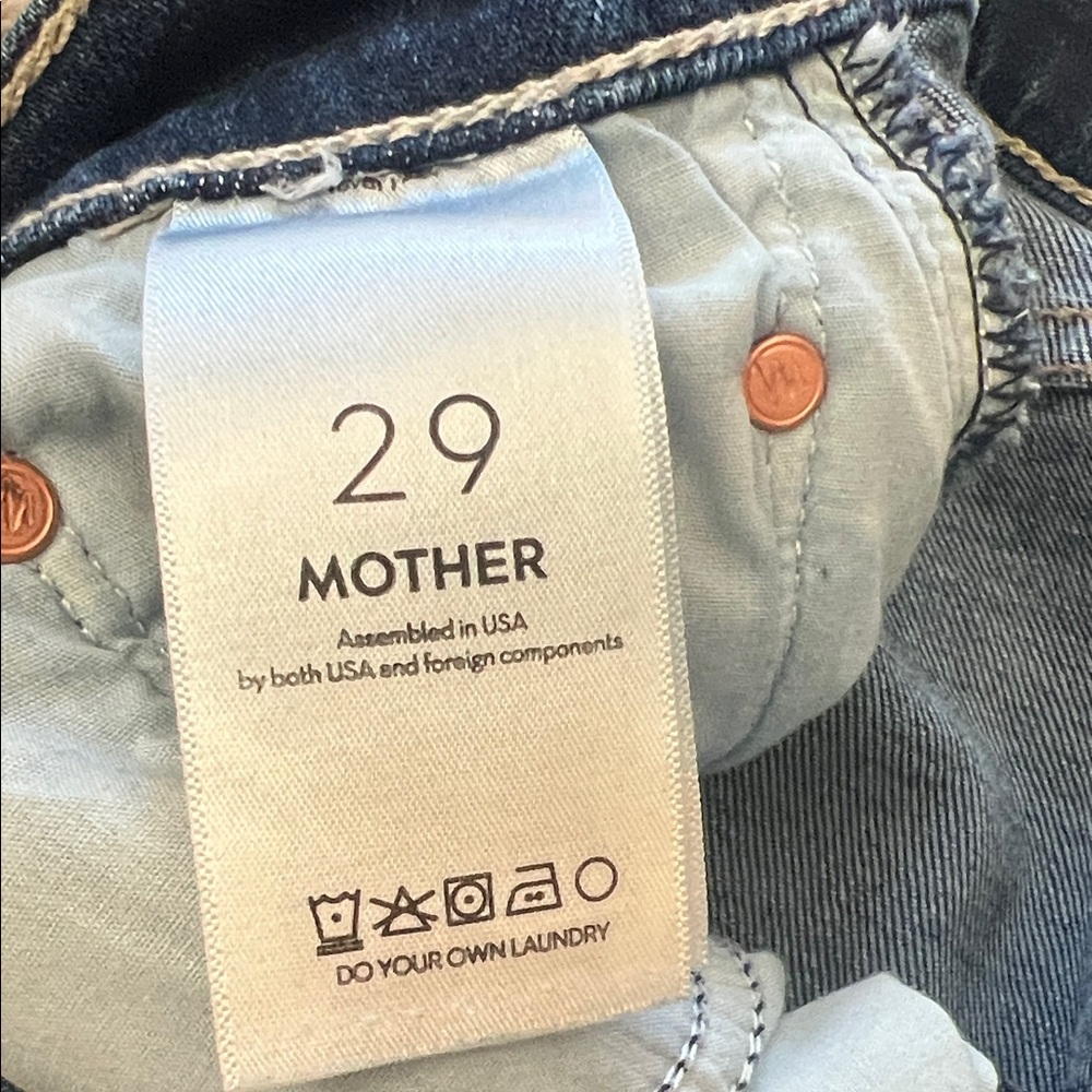 MOTHER Denim Blue Jeans - Picture 3 of 4